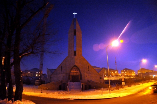 Wygląd kościoła - zima 2012